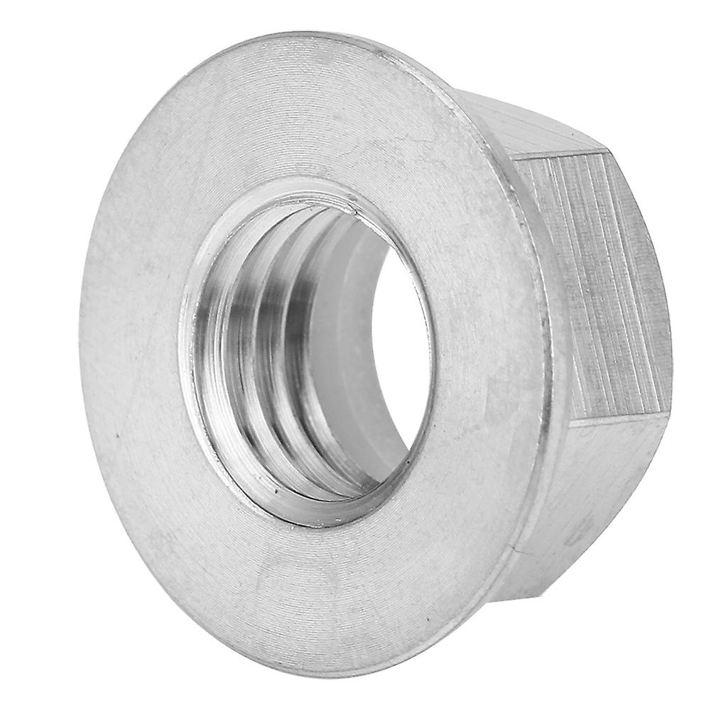 1pc M5 M6 M8 M10 M14 Titanium Alloy Flange Lock Nut For Bicycle Motorcycle (m10x1.25)