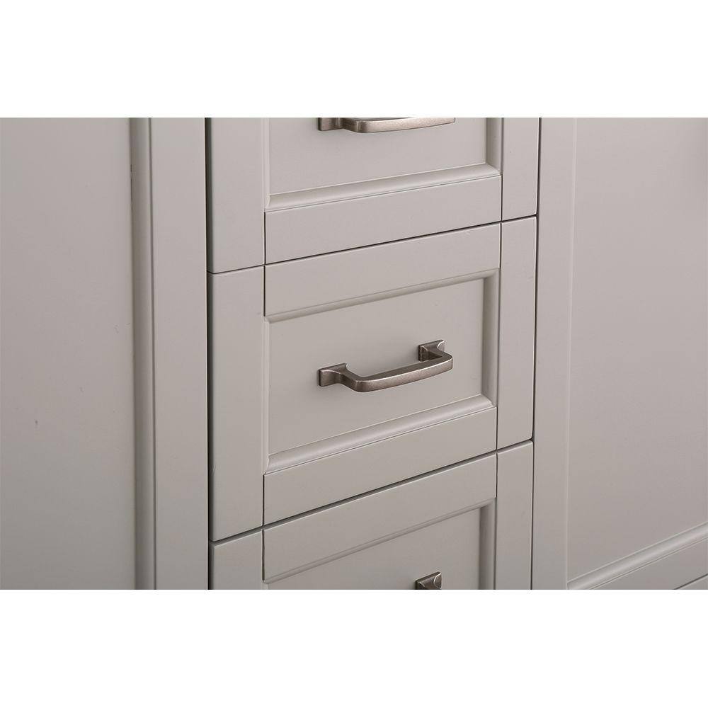 Home Decorators Collection Ashburn 60 in. W x 21.75 in. D Vanity Cabinet in Grey ASGRA6021D