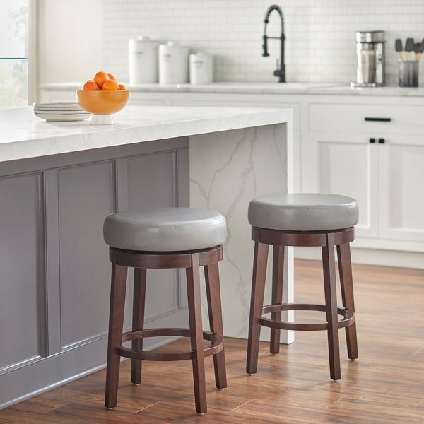 Simple Living 30-inch Avenue Backless Swivel Bar Stool (1-Piece)