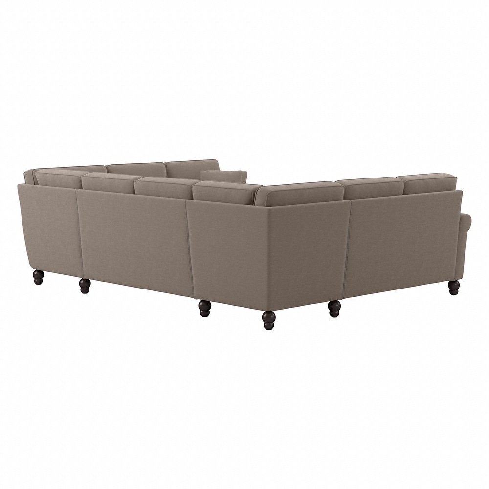 Coventry 113W U Shaped Sectional Couch by Bush Furniture