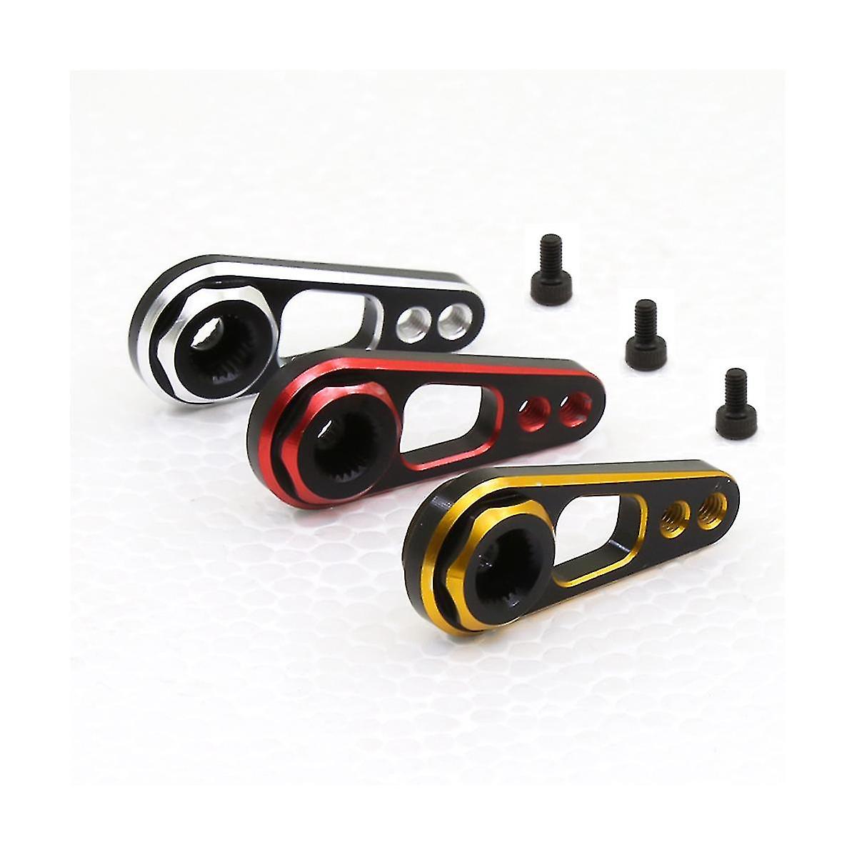 2pcs Metal Double Hole 25t Servo Arm Servo Horn For 1/10 Rc Car Boat Futaba Savox Powerhd Axial Scx