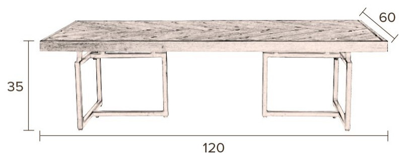 Antique Brass Coffee Table  Dutchbone Class   Contemporary   Coffee Tables   by Luxury Furnitures  Houzz
