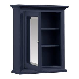 Home Decorators Collection Windlowe 24 in. x 28 in. Surface-Mount Medicine Cabinet in Navy Blue 15101-MC24-NB