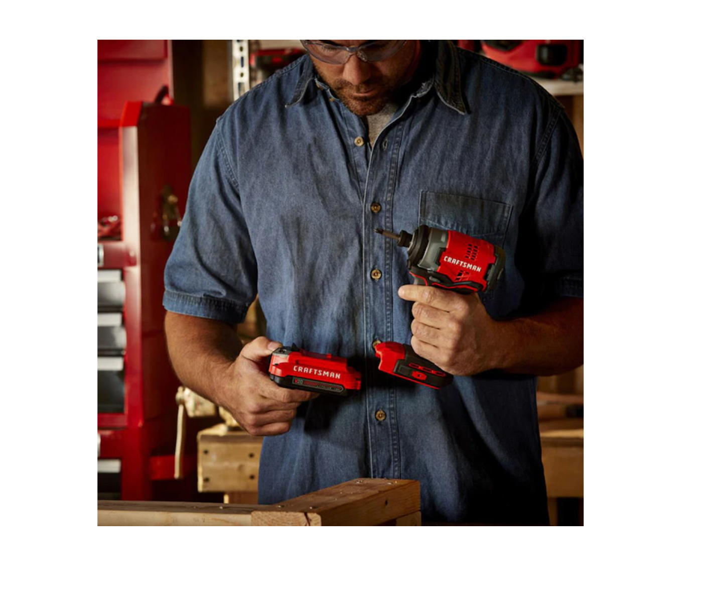 CRAFTSMAN CMCF810C1 V20 20-volt Max Variable Speed Brushless Cordless Impact Driver (1-Battery Included)