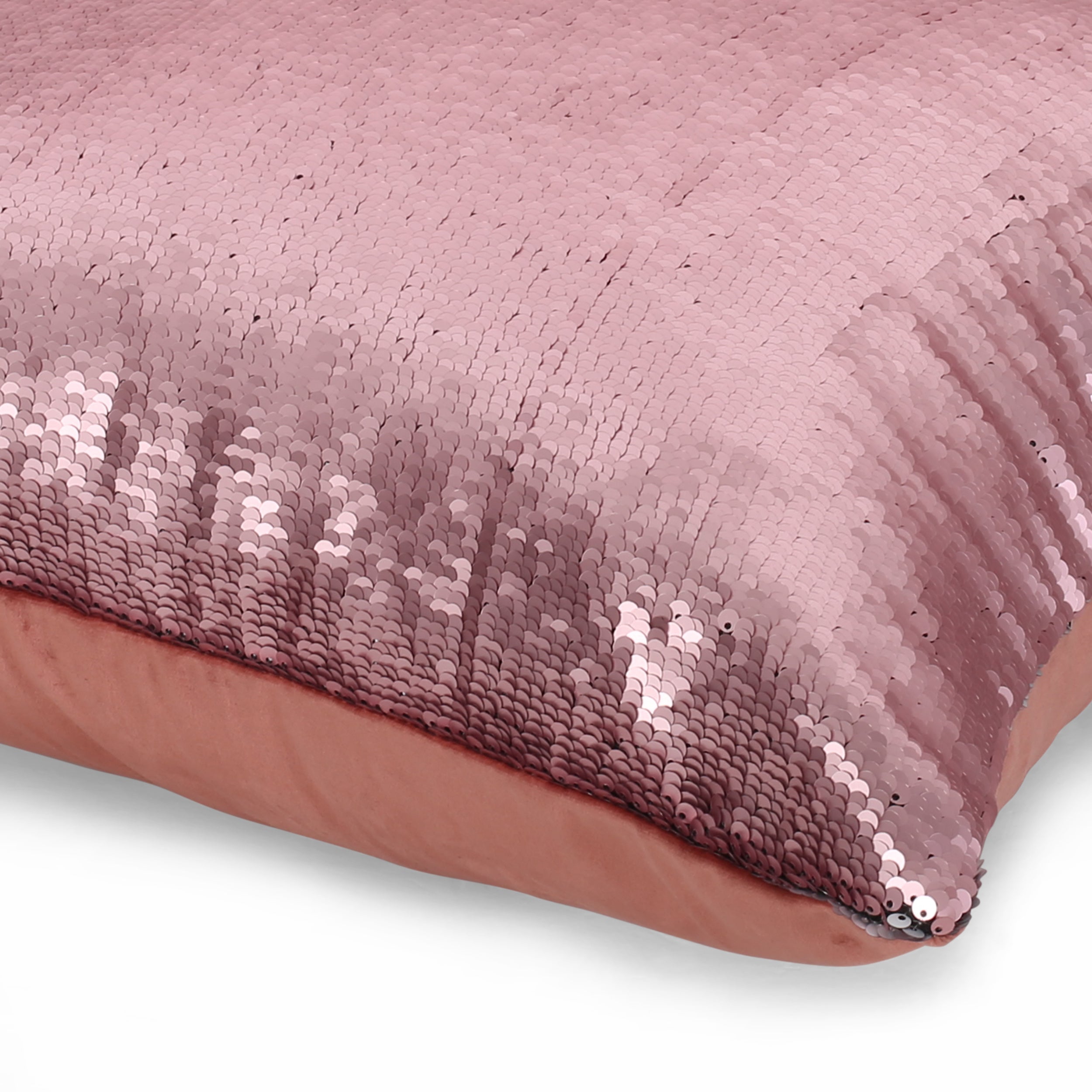 Jennifer Glam Square Reversible Sequin Pillow Cover