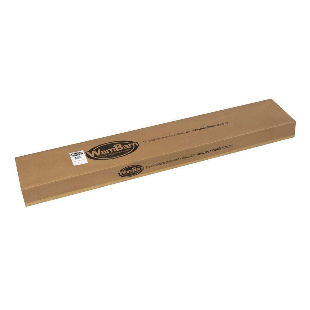 WamBam Fence 6 ft. x 4.5 in. x 4.5 in. Premium Vinyl Fence Posts with Caps (2-Pack) VP13008