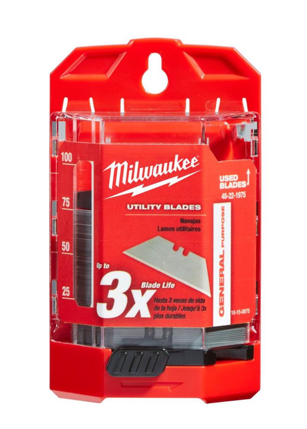 Milwaukee 75-Piece General Purpose Utility Blades with Dispenser 48-22-1975 from Milwaukee