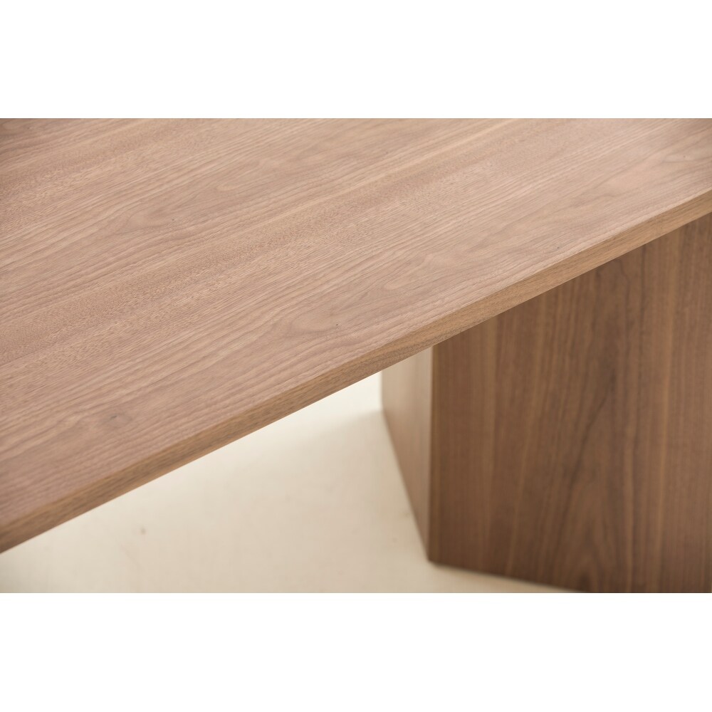 KOSSMAI Oval Wood Long Dining Table 78\