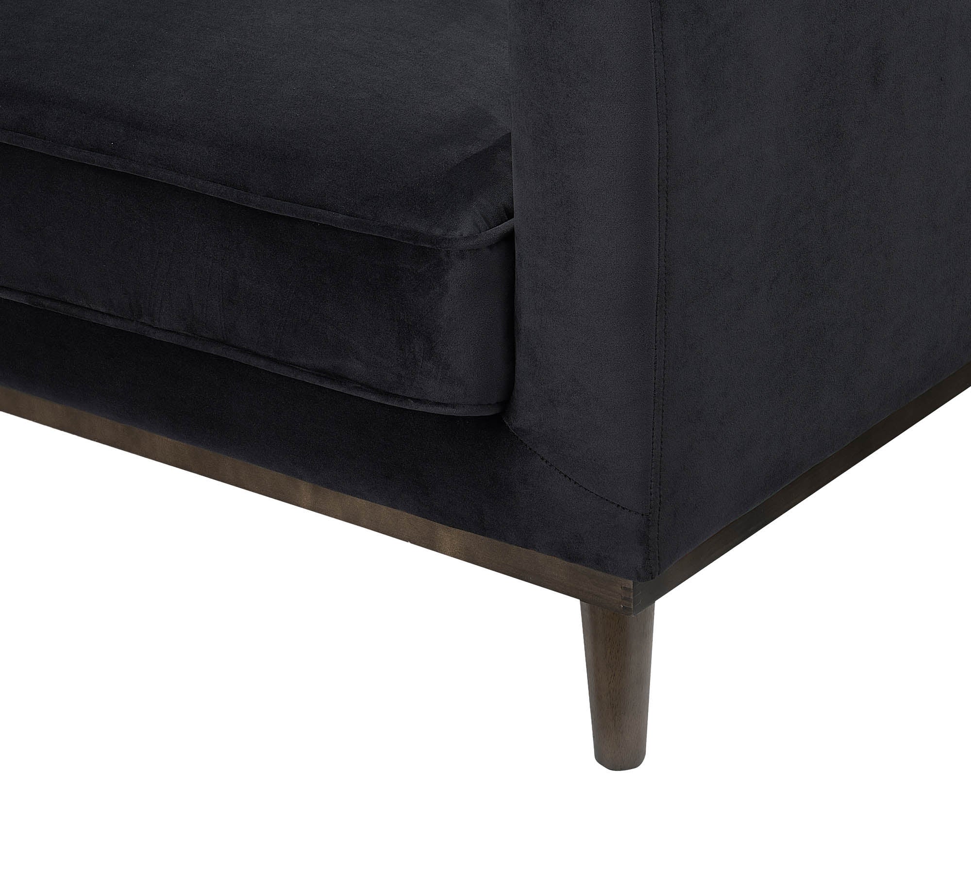 Sage Club Chair - Black Velvet