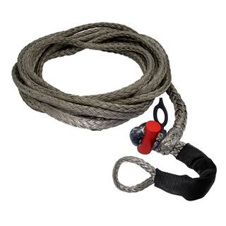 LockJaw 12 in. x 25 ft. Synthetic Winch Line Extension with Integrated Shackle 21-0500025