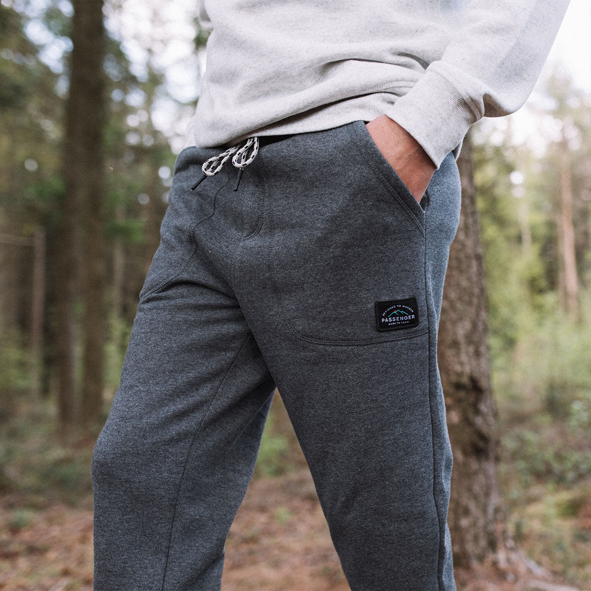 Baja Recycled Sweat Pants - Charcoal Marl