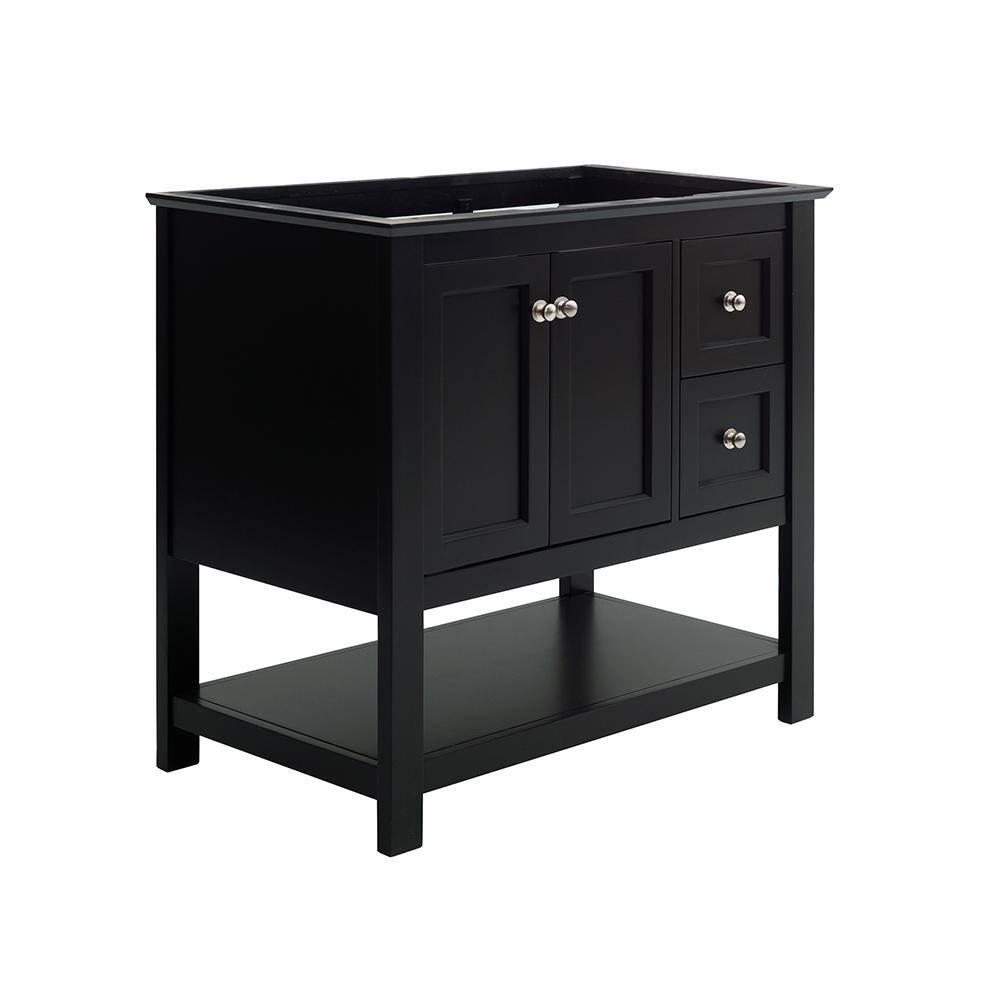 Fresca Manchester 36 in. W Bathroom Vanity Cabinet Only in Black FCB2336BL