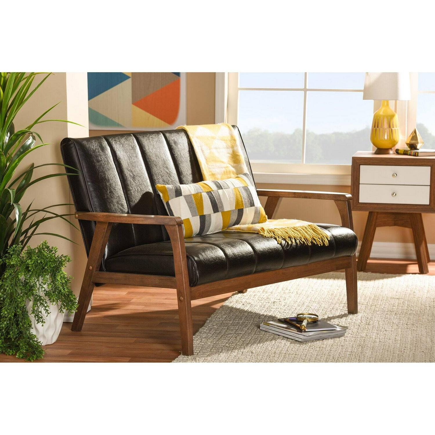 Baxton Studio Nikko Loveseat