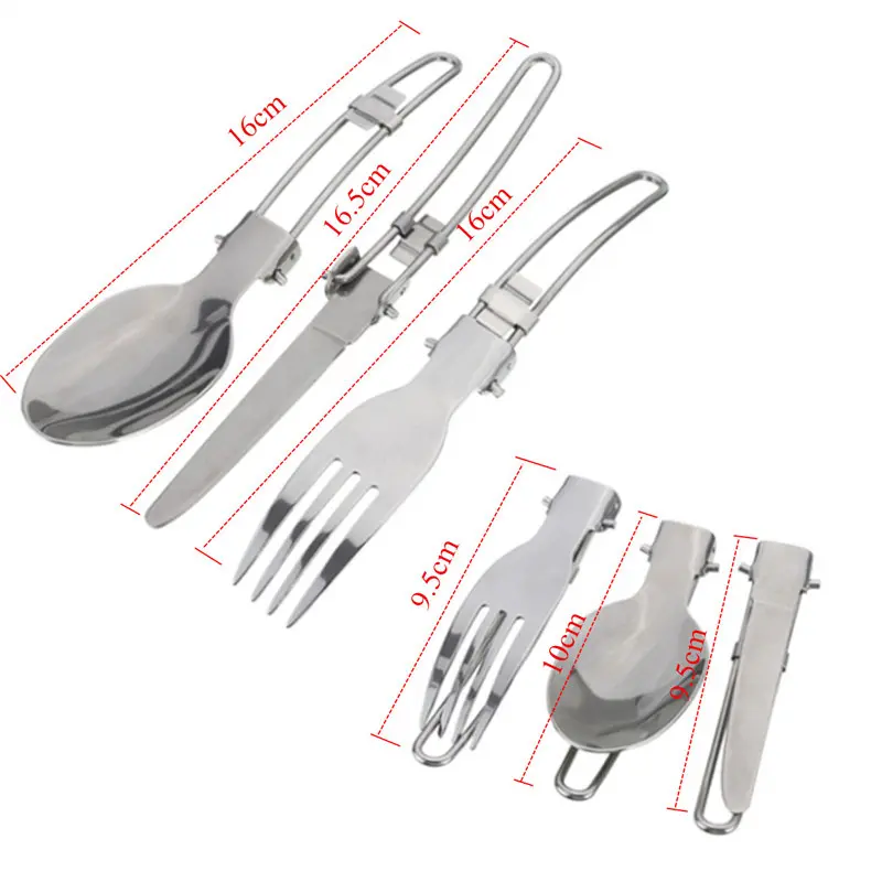 5pcs/set Ultra light Camping Cookware Utensils Set Outdoor Backpacking Hiking Picnic Cooking Travel Tableware Pot Pan Spoon Fork