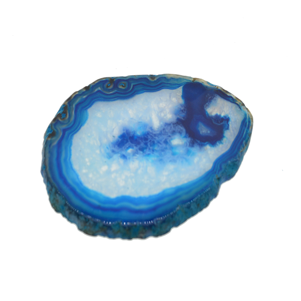 Set of 2 Slices Geode ，Beverage Coasters Cup Mat，Irregular