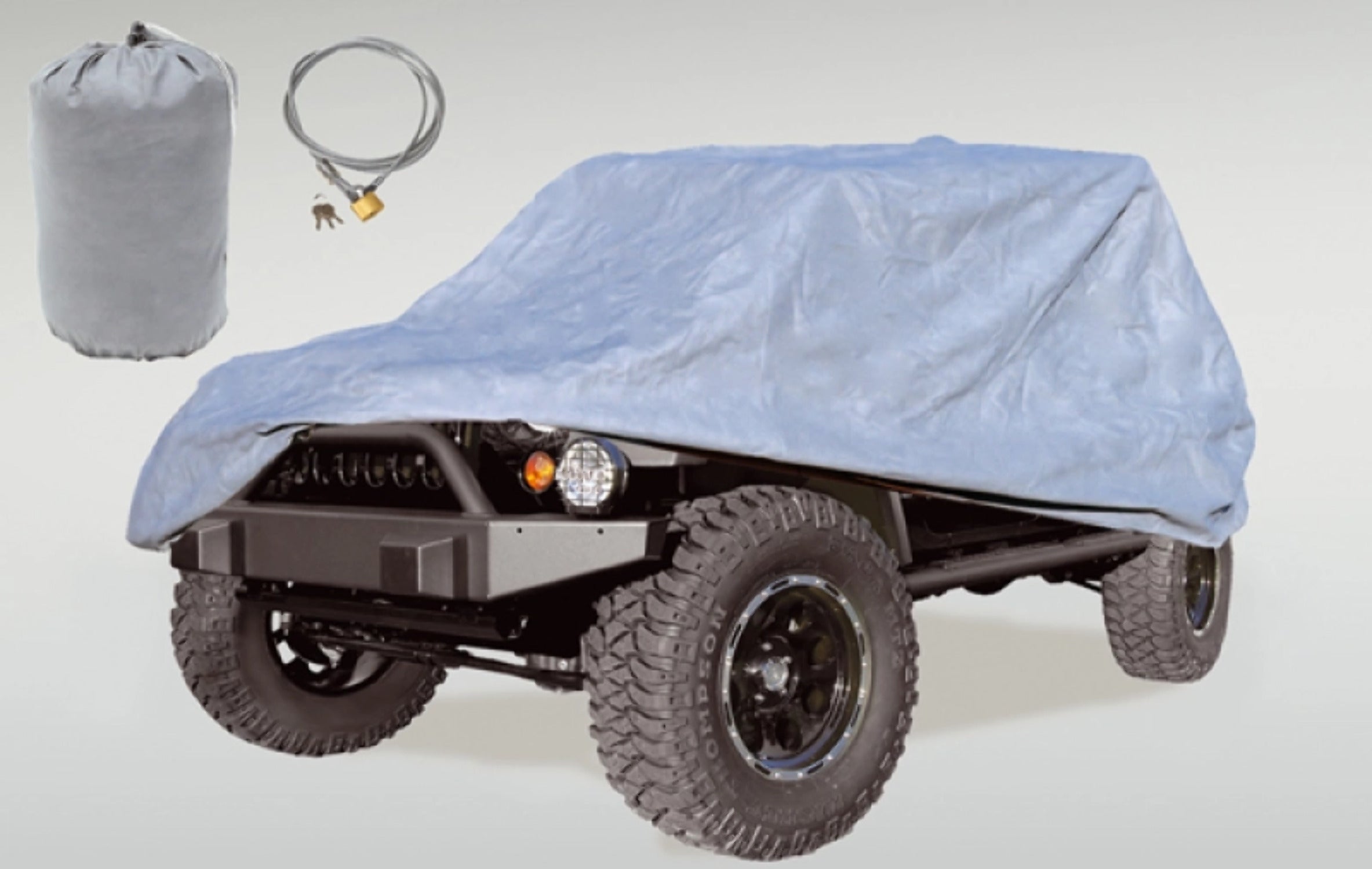 Rugged Ridge 13321.72 Car Cover Kit， Full; 55-06 Jeep CJ/Wrangler YJ/TJ