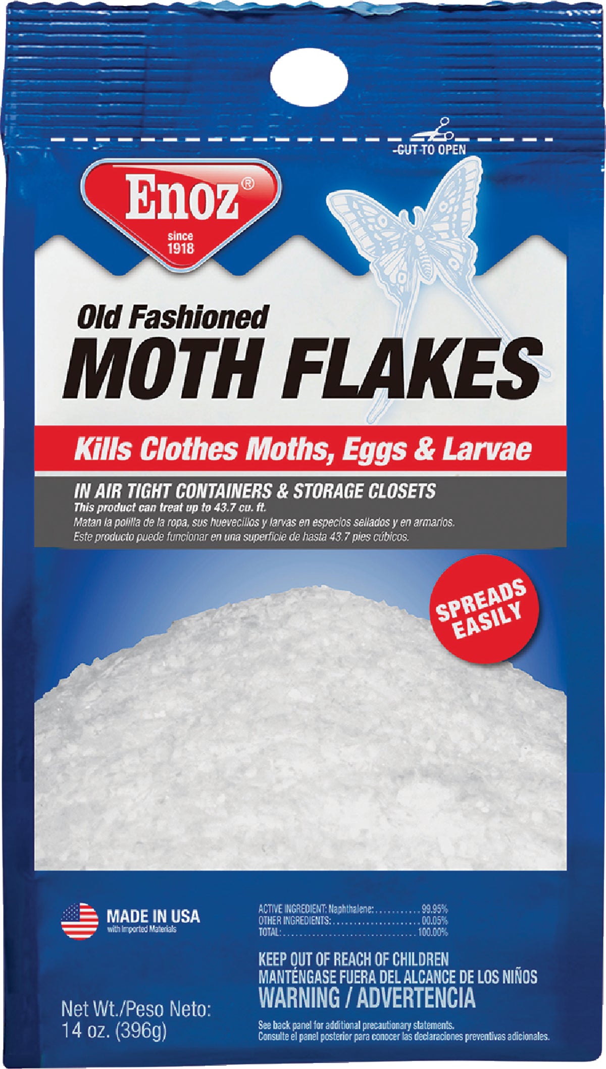 Enoz Old Fashioned Moth Flakes 14 Oz.