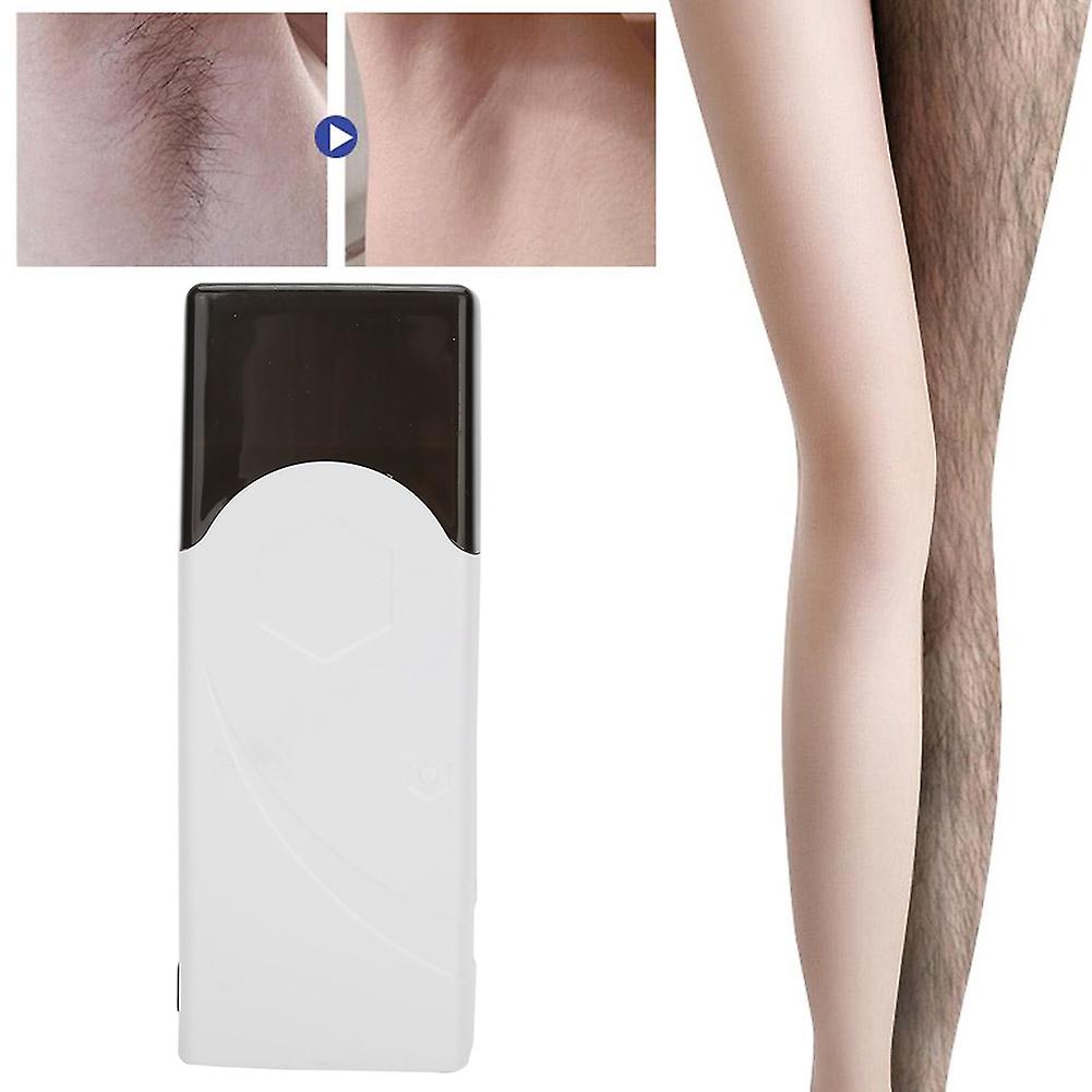 100g Hair Removal Wax Heater Professional Handheld Roller Wax Heater White(220v Eu Plug)