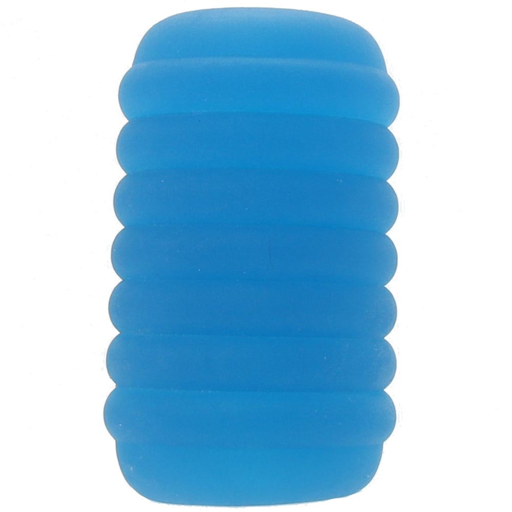 Pop Sock Ribbed Pocket Stroker in Blue