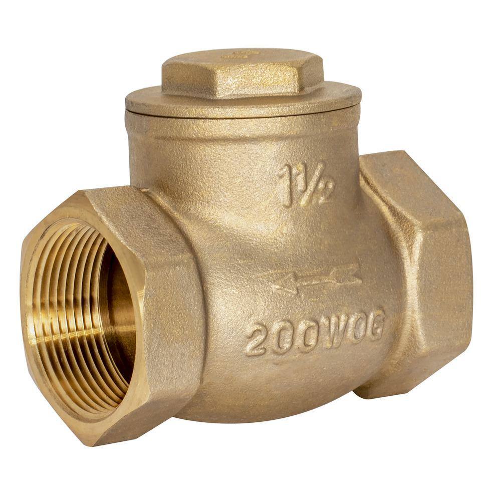 EZ-FLO 1-12 in. IPS Brass Swing Check Valve 20429LF