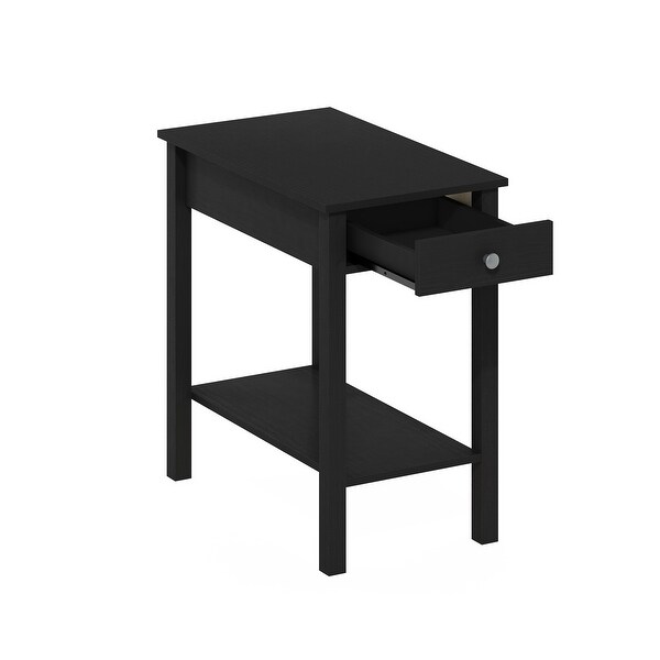 Furinno Classic Rectangular Side Table with Drawer