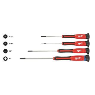 MW PACKOUT 15 in. Tote and 4-Piece Precision Screwdriver Set (5-Piece) 48-22-2604-48-22-8315