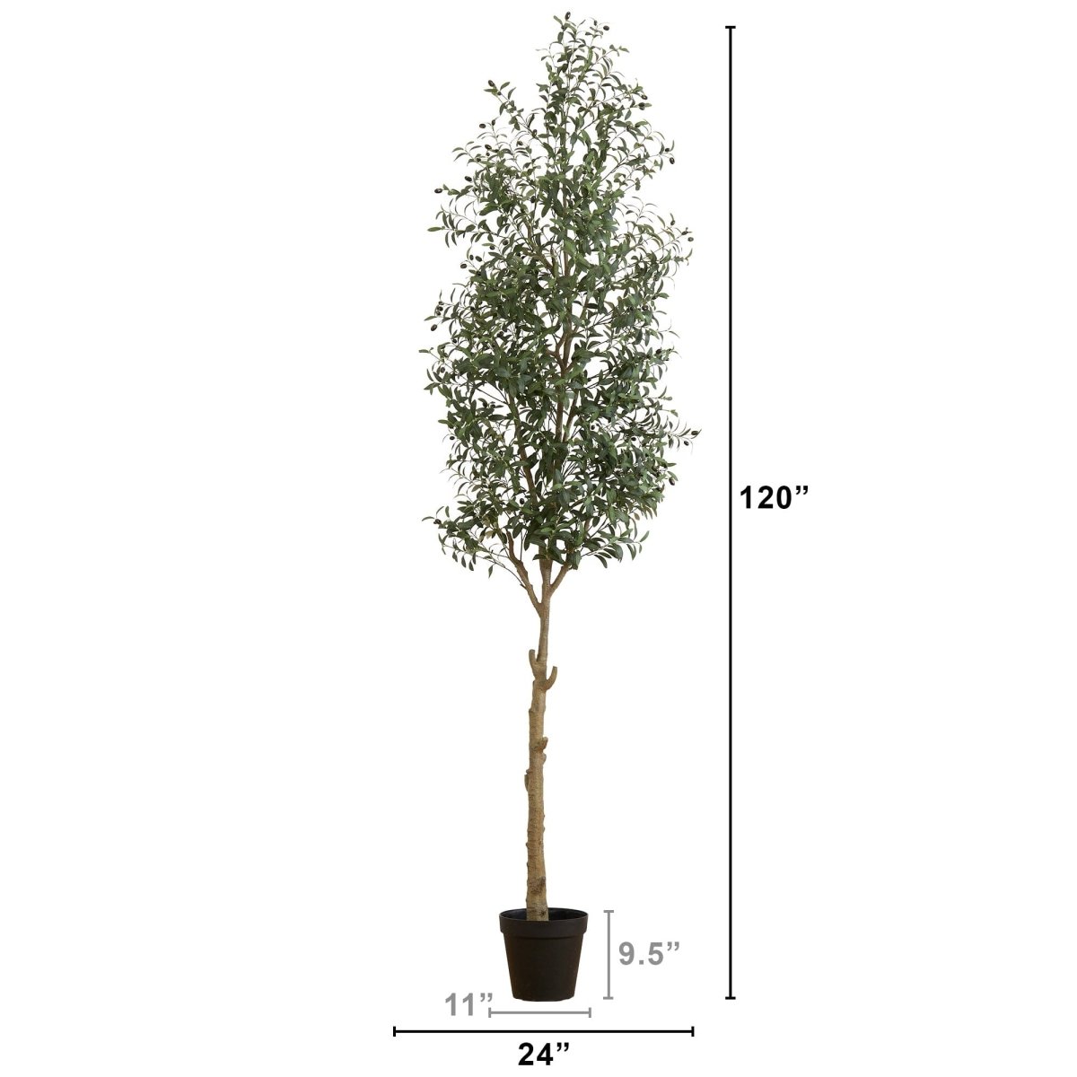 10' Faux Olive Tree | Mediterranean-Inspired Decor – Ed's Plant Shop