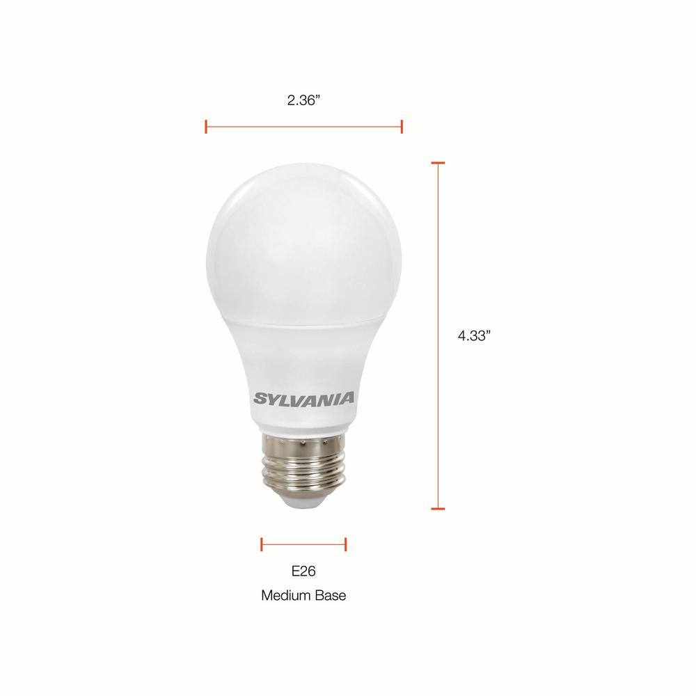 Sylvania 14-Watt (100-Watt Equivalent) A19 LED Light Bulb in 2700K Soft White Color Temperature (4-Pack) 78101