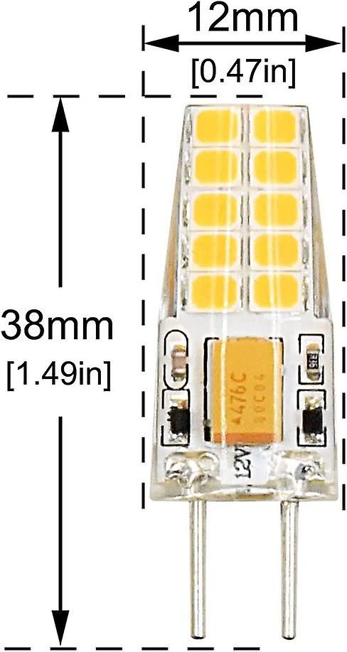 3pcs 3w 12v G6.35 Led Light Bulb T3 / T4 / T5 Cap G6.35 / Gy6.35 Base Warm White 3000k Replacement Of 30w Halogen Bulb[energy Class A++]