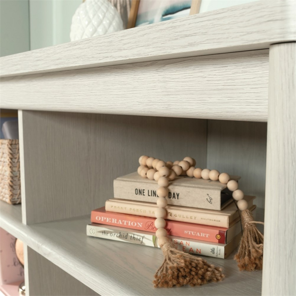 Sauder Dover Edge Engineered Wood Storage Organizer in Glacier Oak   Transitional   Bookcases   by Homesquare  Houzz