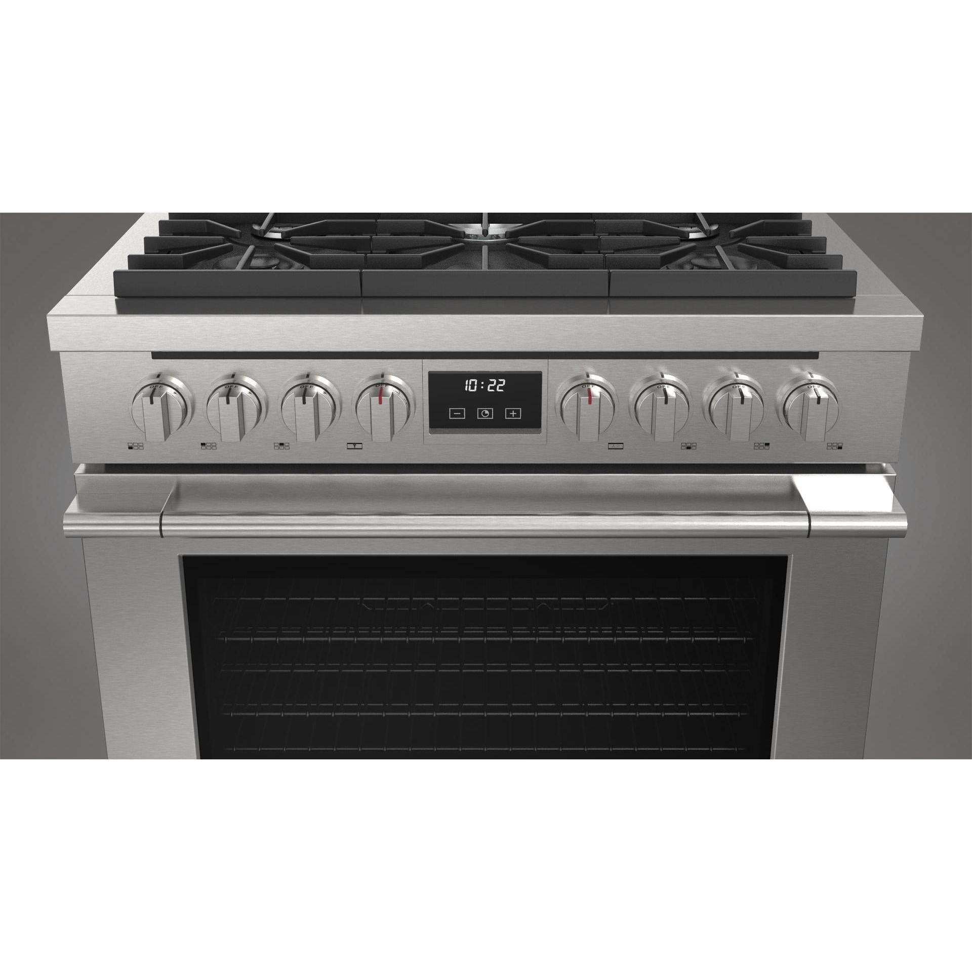 Fulgor Milano 36-inch Freestanding Gas Range with True European Convection Technology F4PGR366S2