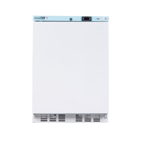 3.9 cu.ft. Commercial Refrigerator in White with Temperature Alarm