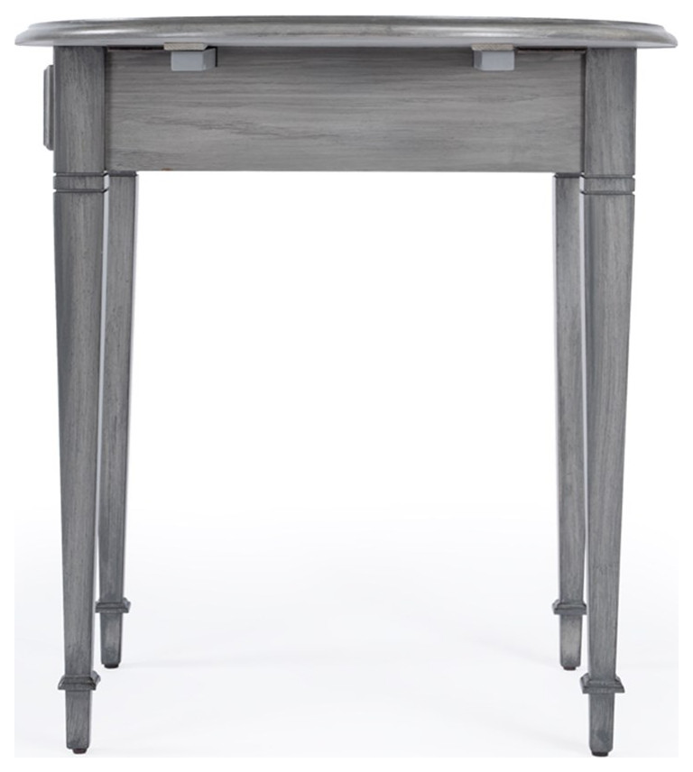 Home Square Powder Wood Pembroke Table in Gray   Set of 2   Farmhouse   Side Tables And End Tables   by Homesquare  Houzz