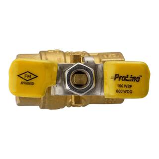 ProLine 12 in. x 12 in. Brass T-Handle Ball Valve 107-823THN