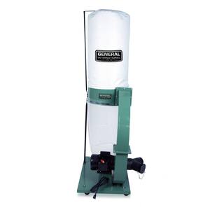 General International 1.5 HP 14-Amp Commercial Dust Collector with 2 Micron Bag (120V 1Phase) 10-105 M1