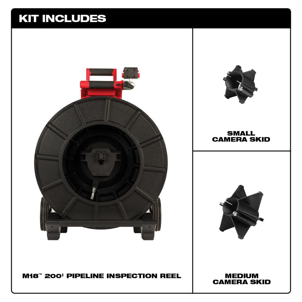 Milwaukee M18 200 ft Pipeline Inspection Reel 2974-20 from Milwaukee