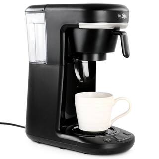 Mr. Coffee Programmable Single Serve and 10 Cup Coffee Maker in Black 985120290M