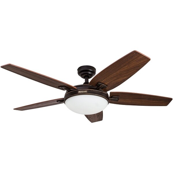 Honeywell Carmel Espresso Bronze Ceiling Fan with Integrated Light and Remote - 48-inch Shopping - The Best Deals on Ceiling Fans | 22393897