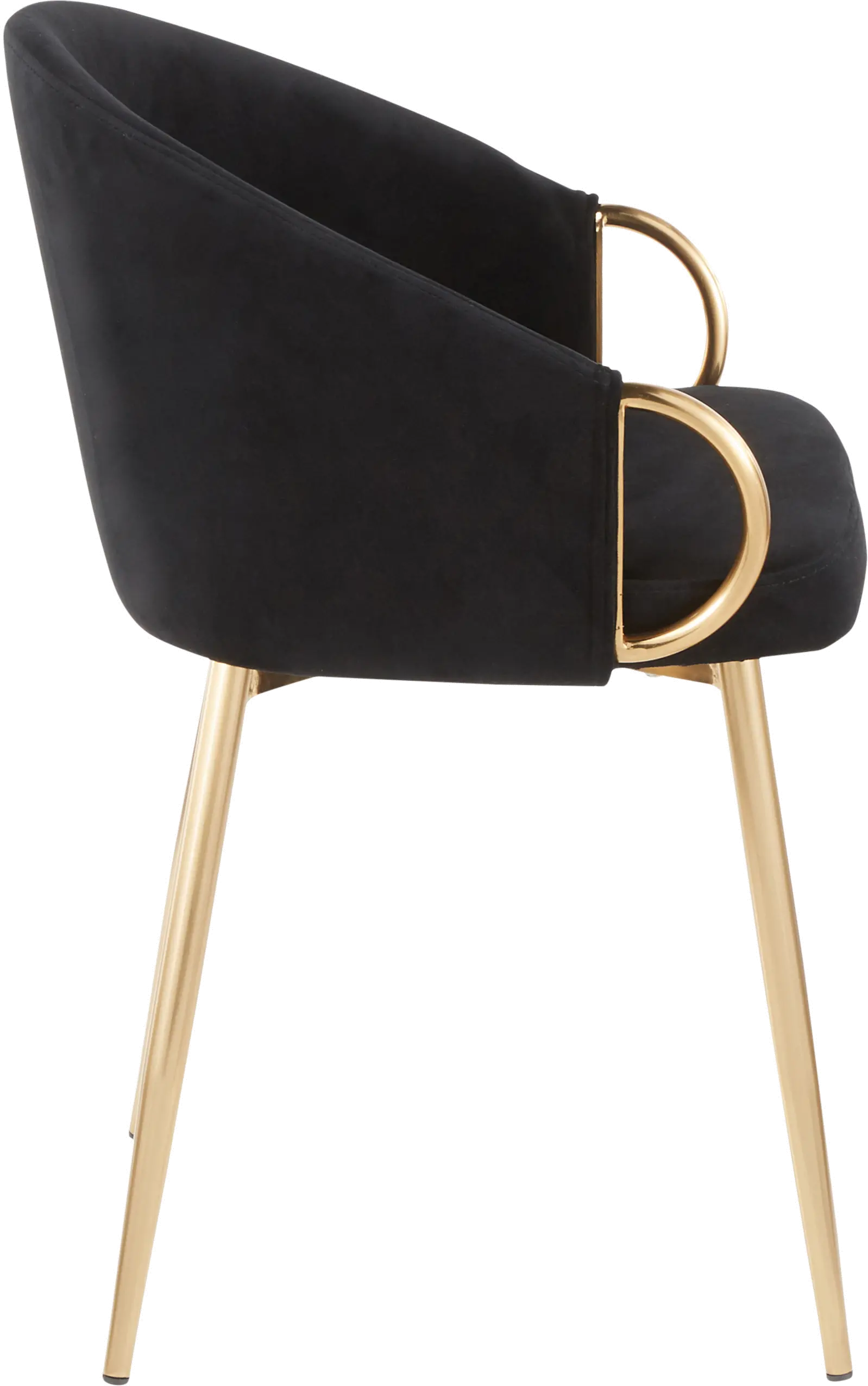 Black Velvet Glam Chair