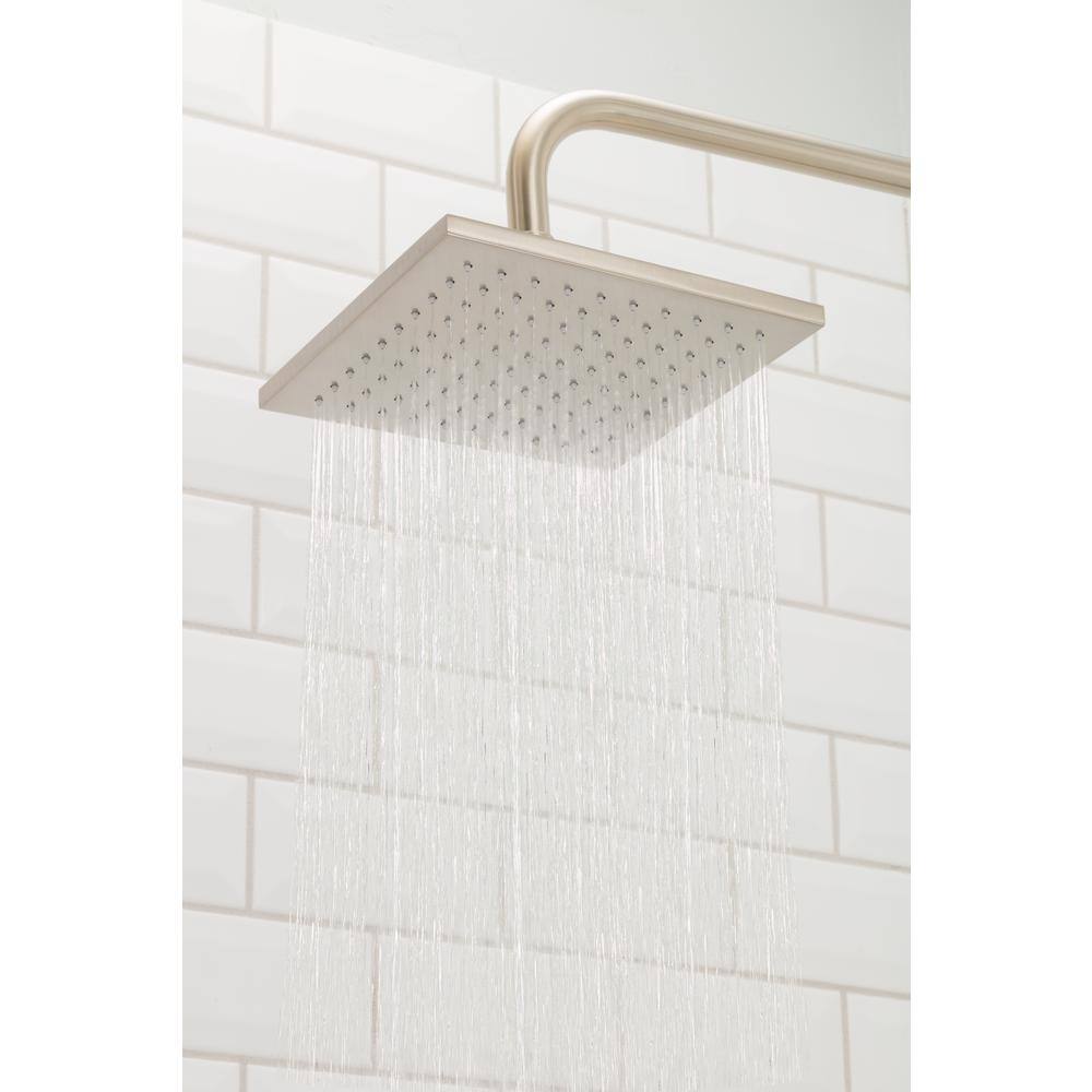 Speakman 1-Spray 8 in. Single Ceiling MountHigh Pressure Fixed Rain Shower Head in Matte Black S-2763-MB-E175