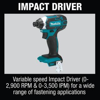 Makita 18V LXT Lithium-Ion Cordless 5-pc. Combo Kit (Drill-DriverImpact DriverCircular SawRecipro SawLight) 4.0Ah XT510SM