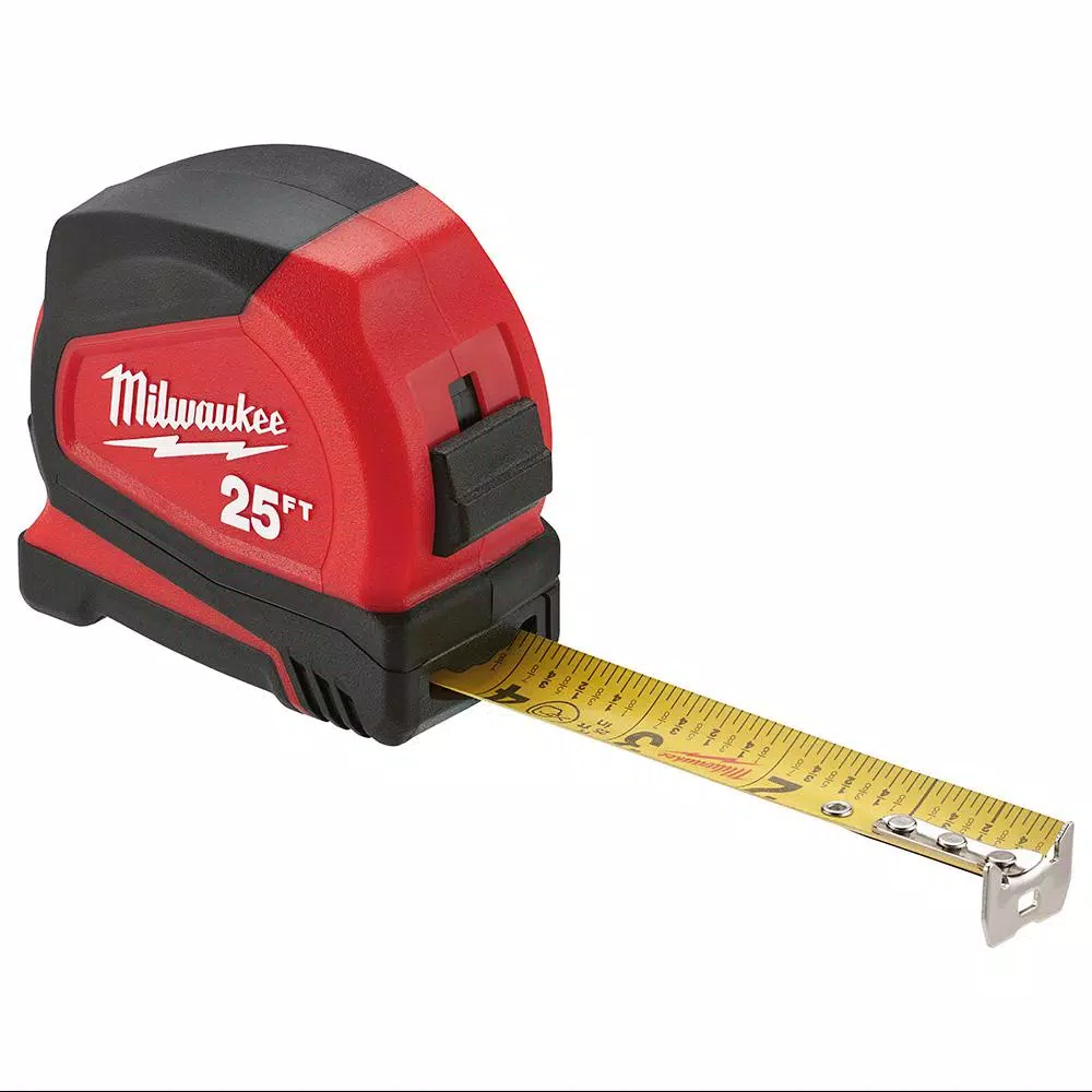 Milwaukee 25 ft. Compact Tape Measure and#8211; XDC Depot