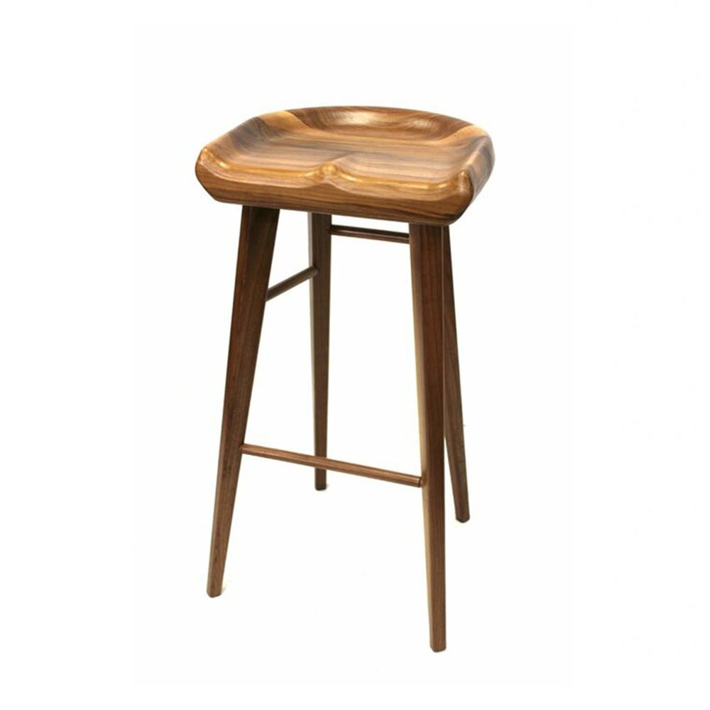 Walnut Tractor Stool - 29