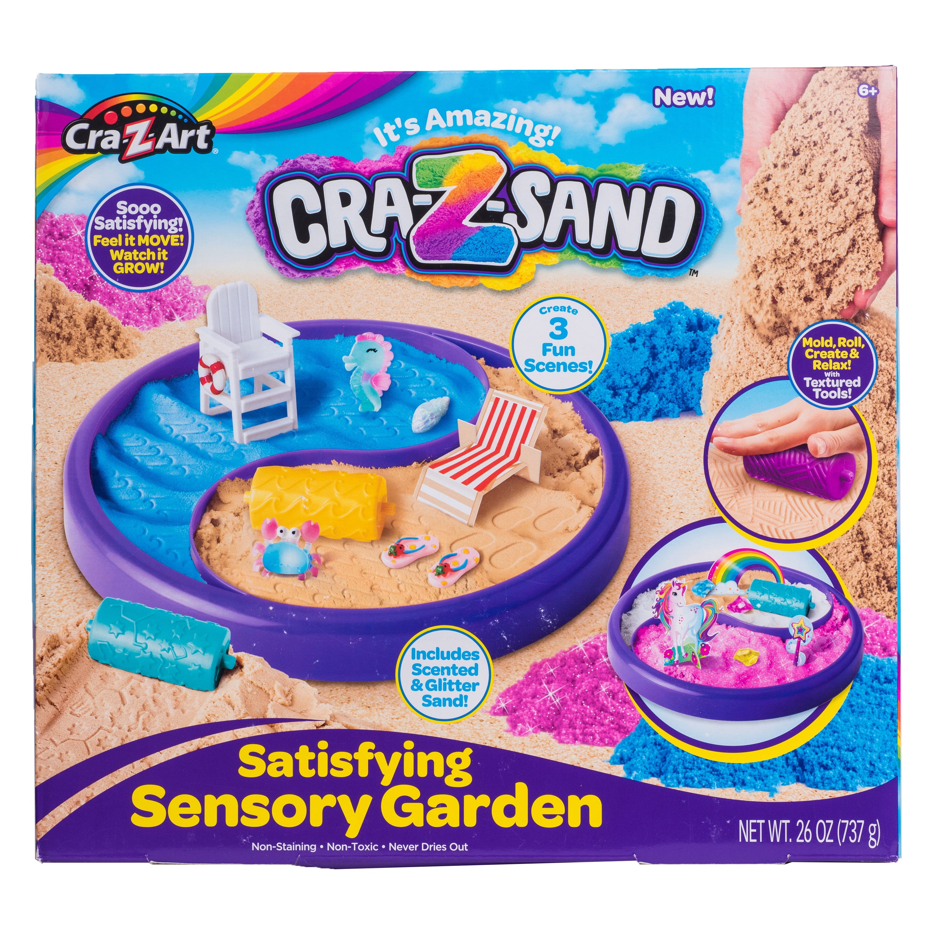 Cra-Z-Art Cra-Z-Sand Satisfying Sensory Sand Garden, Child Ages 6 and up