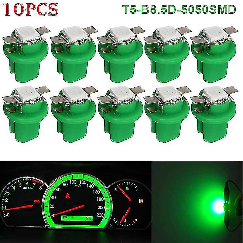 10pcs T5-b8.5d-5050smd Led Smd Lamp Car Gauge Speed Dash Bulb Dashboard Instrument Light 12v