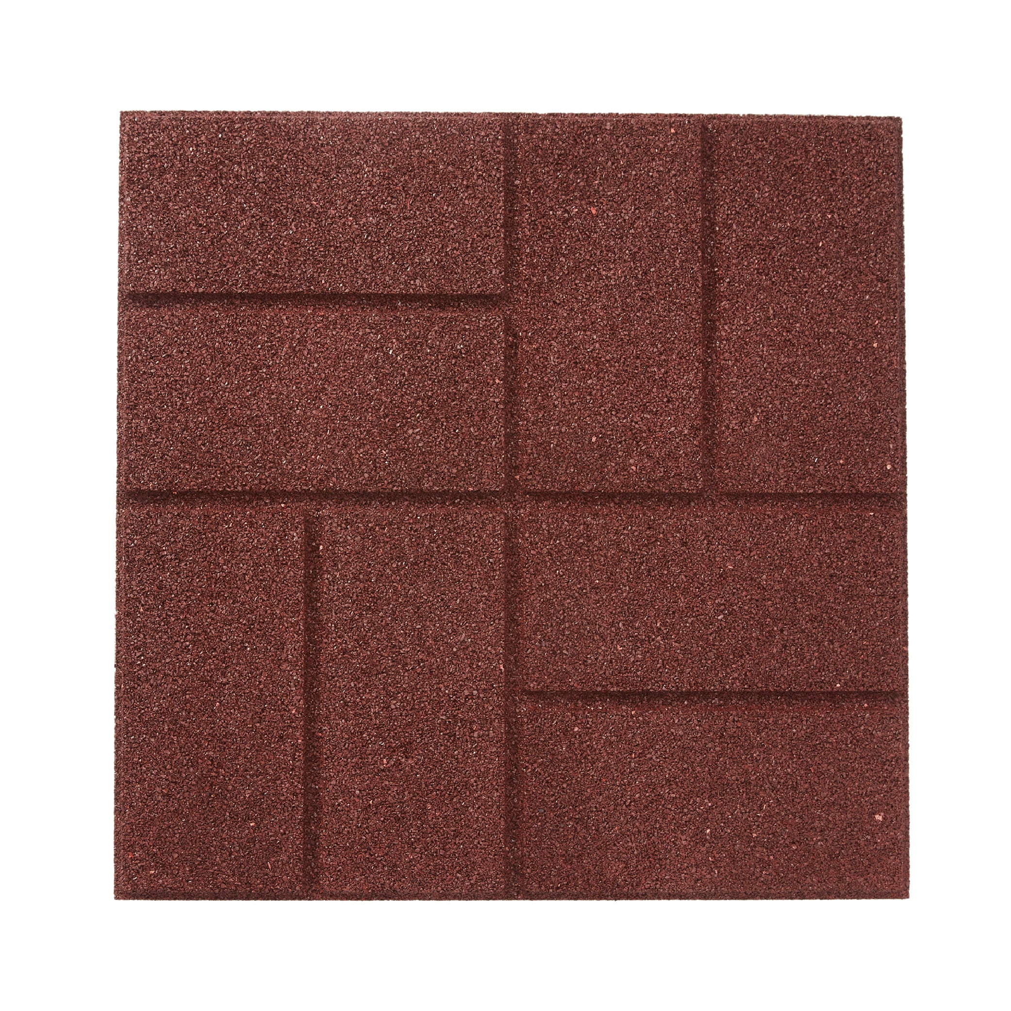 Rubberific Red 16" Rubber Paver (9 pack)