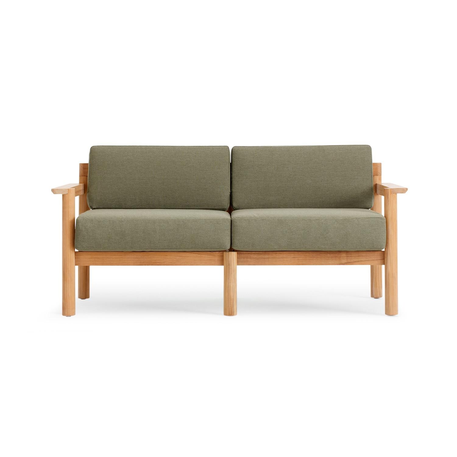 Neighbor Loveseat W/ Teak Arms