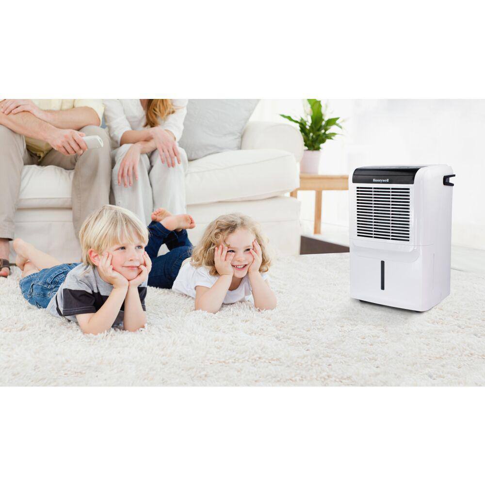 Honeywell 50 Pt Energy Star Dehumidifier with with BuiltIn Drain Pump in white