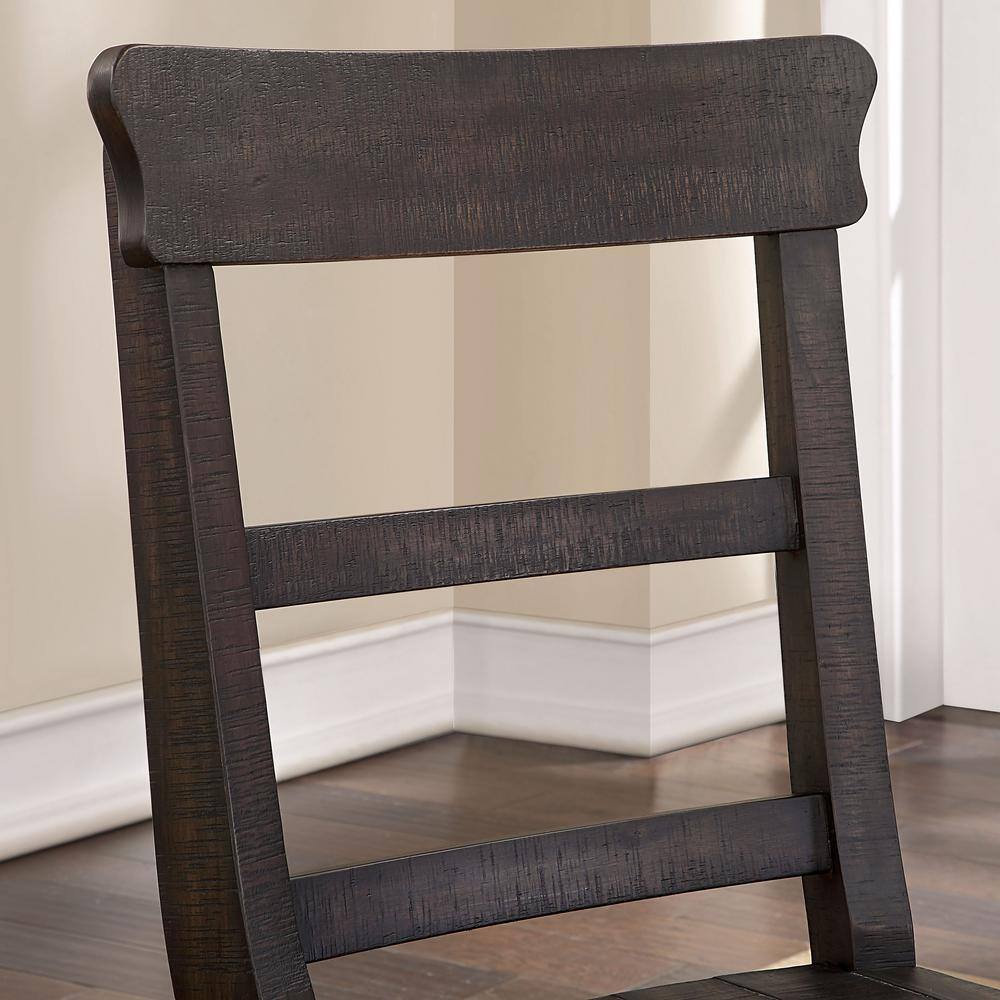 Furniture of America Nalley Antique Black Wood Dining Side Chair (Set of 2) IDF-3389BK-SC