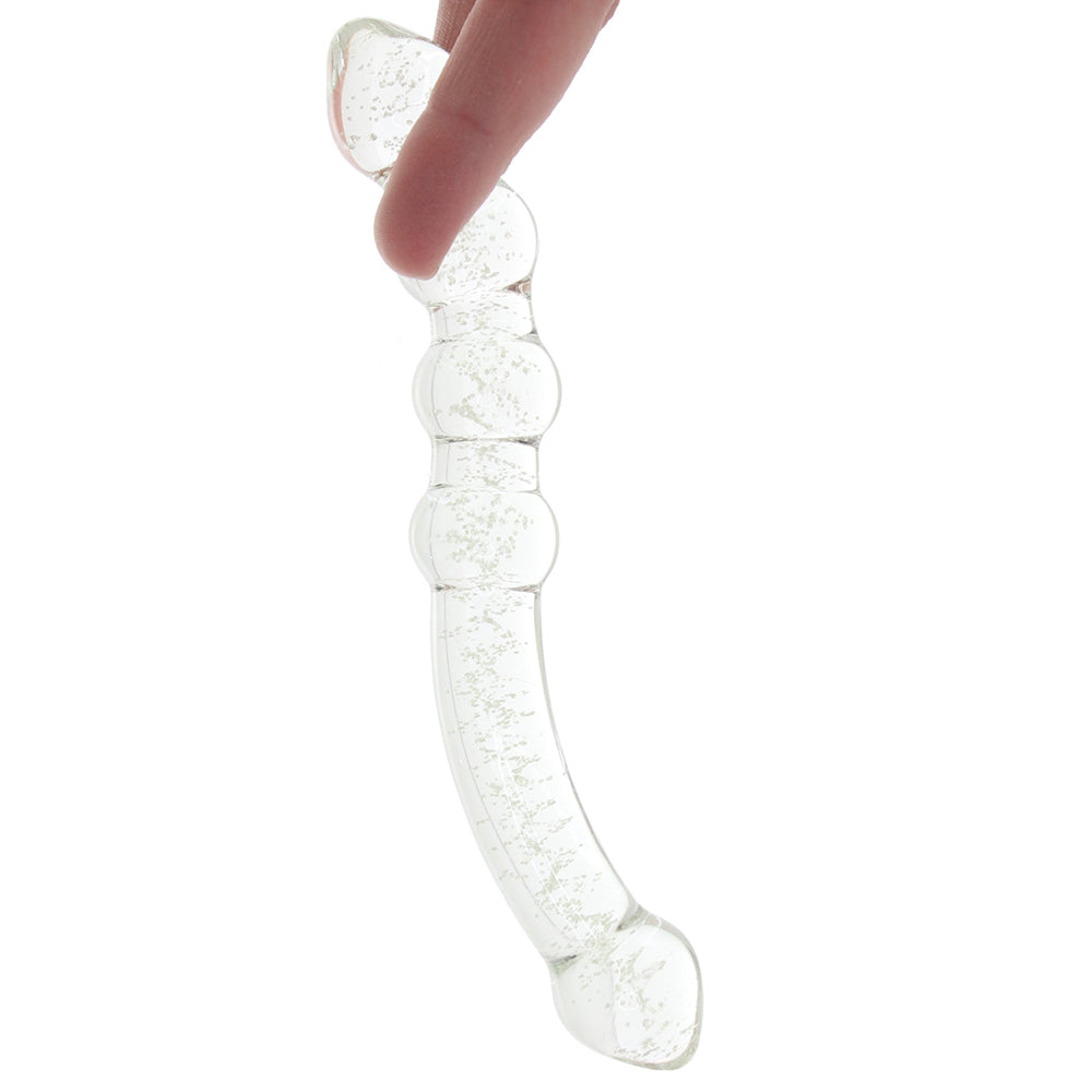 Whipsmart Glow In The Dark Beaded Glass Double Dildo